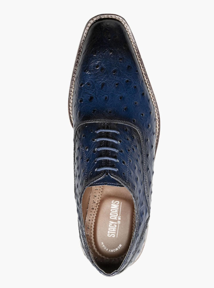 stacy adams blue dress shoes Stacy Adams Men's Marlowe Navy Suede, Size 10 main image 0