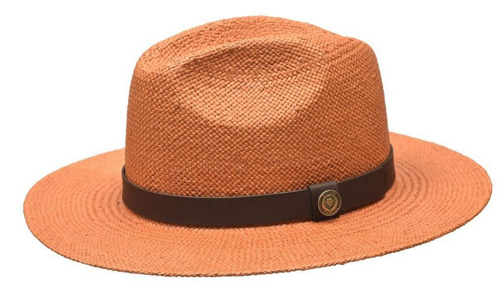 Flat Summer Fedora Men Bruno Capelo Men's Summer Flat Brim Straw