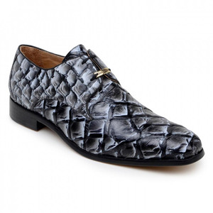 Belvedere Mens Black Genuine Pirarucu Dress Shoes Renzo Belvedere Mens Black Genuine Pirarucu Dress Shoes Renzo