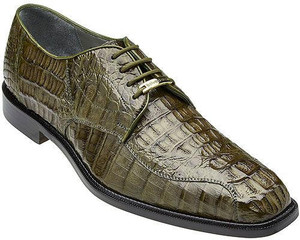 Belvedere Men's Olive Green Crocodile Shoes Chapo 1465 Belvedere Men's Olive Green Crocodile Shoes Chapo 1465