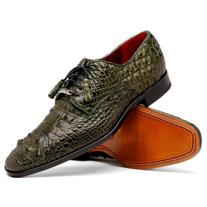 Marco Di Milano Mens Nile Crocodile Derby Shoes Green Nilo Marco Di Milano Mens Nile Crocodile Derby Shoes Green Nilo