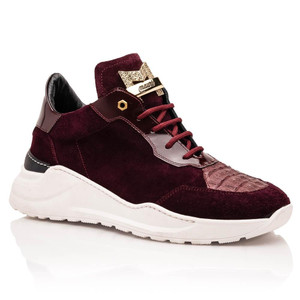 Mauri Mens Crocodile Suede Basketball Shoes Red Scratch 8492 Mauri Mens Crocodile Suede Basketball Shoes Red Scratch 8492