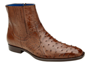 Belvedere Mens Brandy Brown Ostrich Chelsea Boot Roger Belvedere Mens Brandy Brown Ostrich Chelsea Boot Roger
