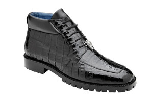 Belvedere Black Crocodile Boot Casual Lug Sole Gallardo Belvedere Black Crocodile Boot Casual Lug Sole Gallardo