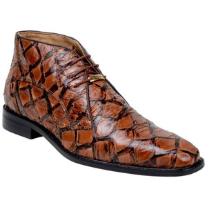 Belvedere Mens Brown Pirarucu Ankle Dress Boots Ciro Belvedere Mens Brown Pirarucu Ankle Dress Boots Ciro