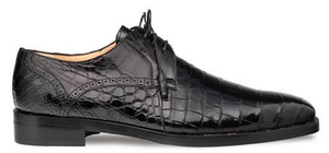 Mezlan Men's Black Alligator Skin Oxford Lace Up Shoes Dandy Mezlan Men's Black Alligator Skin Oxford Lace Up Shoes Dandy