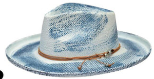 Bruno Capelo Men's Wide Summer Brim Hat Light Blue BU-612 