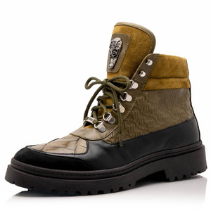 Mauri Men's Black Green Croco Logo Casual Hiker Boot Renegade 3271 Mauri Men's Black Green Croco Logo Casual Hiker Boot Renegade 3271