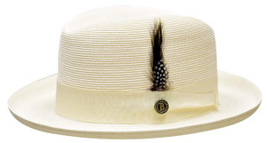 Bruno Capelo Godfather Men's Straw Summer Hat Cream GF-209   Bruno Capelo Godfather Men's Straw Summer Hat Cream GF-209