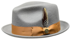 Bruno Capelo Mens Stingy Brim Hat Red Felt BB-218 Bruno Capelo Mens Stingy Brim Hat Red Felt BB-218