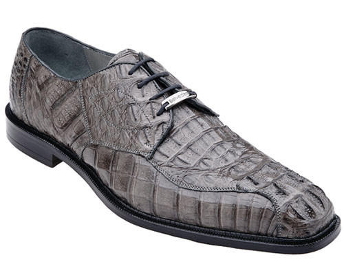  Belvedere Men's Gray Color  Crocodile Shoes Italian Style Chapo 