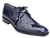  Belvedere Alligator Shoes Navy Blue Men Hand Made Lago 