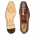 Belvedere Men's Brown Caiman Lizard Shoes Bike Toe Lusso