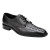 Belvedere Men's Black Caiman Lizard Shoes Bike Toe Lusso