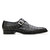  Belvedere Men's Crocodile Monkstrap Shoes Black Angelo 