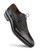 Mezlan Shoes Mens Black Deerskin Calfskin Lace-up Oxford Postdam   Mezlan Shoes Mens Black Deerskin Calfskin Lace-up Oxford Postdam