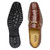  Belvedere Mens Walnut Crocodile Ostrich Loafer Lug Sole Corso 