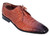  Los Altos Men's Cognac Crocodile Shoes Italian Toe ZV088257 
