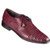  Los Altos Burgundy Lizard Crocodile Cap Toe Shoes ZV093706 