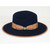 Bruno Capelo Hats Designer Navy Wide Flat Brim Hat Men UB301   Bruno Capelo Hats Designer Navy Wide Flat Brim Hat Men UB301