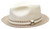  Bruno Capelo Men's Summer Fedora Straw Hat Ivory Brown AN-290 