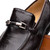 Marco di Milano Mens Brown Lizard Loafer Metal Bit Fabro