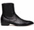 Marco Di Milano Genuine Ostrich Fashion Chelsea Ankle Boots Black Giorgio