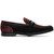 Marco Di Milano Authentic Ostrich/Suede  Loafers Wine Black Hugo