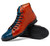 Milano Genuine Alligator Lace Up Designer Boots Blue/ Cognac Hermond