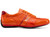 Marco Di Milano Ostrich Orange Designer Sneaker Portifino