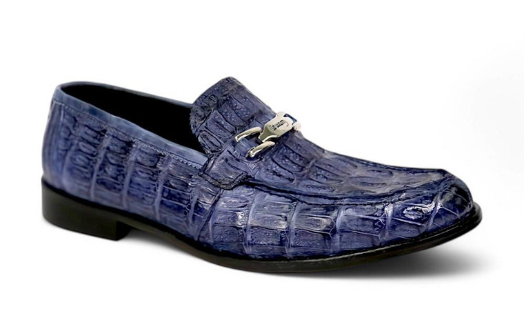  Mauri Mens Blue Alligator Casual Loafer 1028-3 
