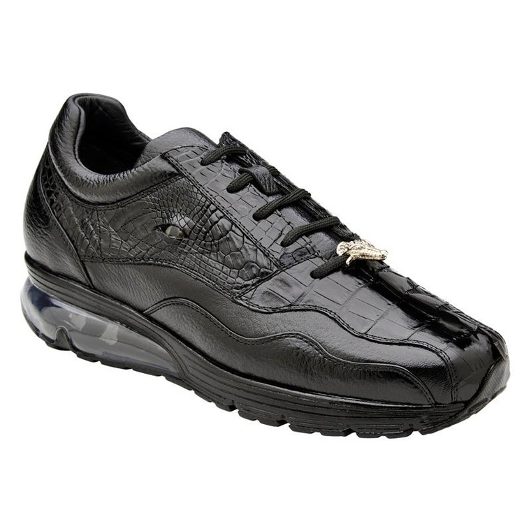  Belvedere Crocodile Sneakers with Eyes Black Rex 
