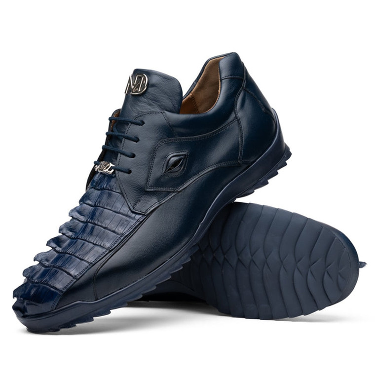 Marco di Milano Caiman Crocodile/Calfskin Navy Fashion Sneakers Udine
