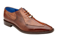  Belvedere Mens Tan Ostrich Skin Top Shoes Split Toe Biagio 