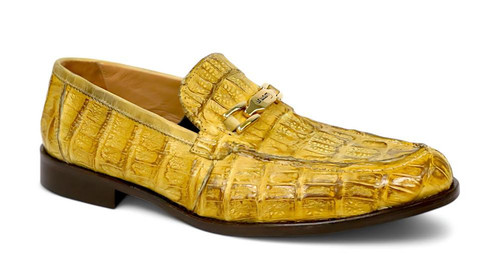 Mauri Gold Alligator Loafers 1028-3