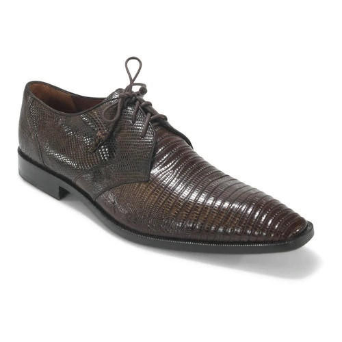 Disenado For Julio Blanco BROWN LIZARD & LEATHER LACE Dress Shoes Size 12 M 7880 Disenado For Julio Blanco BROWN LIZARD & LEATHER LACE UP  main image 4