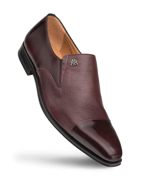Men\'s 9 Mezlan Vitara Mayfield Loafers Shoes Dress Apron Toe Leather Brown Mezlan Mayfield Mens Size 13 Apron Toe Brown Leather Slip On  main image 2