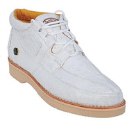  Los Altos All White Ostrich Casual Chukka Boot ZA060328 