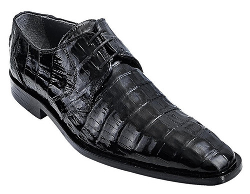 Men Dapper shoes black alligator and leather Sz 9 Handmade Men main image 2