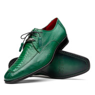  Marco di Milano Mens Hunter Green Ostrich Shoes Oxford Andretti 