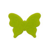 COE90 Fusible Precut Glass Butterfly - Style 2 in opaque spring green.