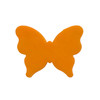 COE90 Fusible Precut Glass Butterfly - Style 2 in opaque orange.