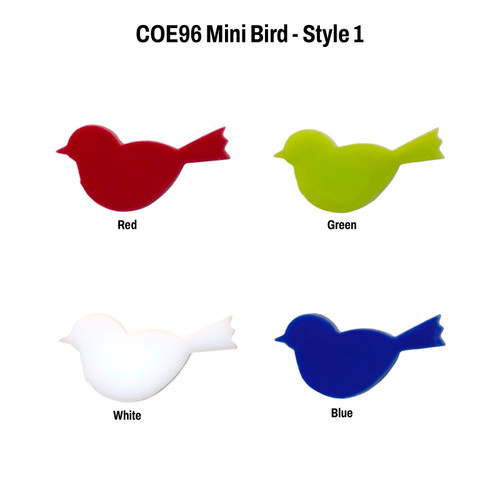COE96 Precut Glass Mini Bird - Style 1