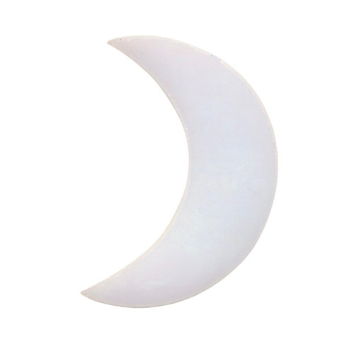 COE 96 Fusible Precut Glass Moon - White Iridized