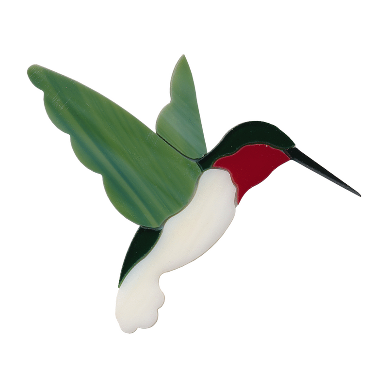 COE96 Fusible Precut Glass Hummingbird