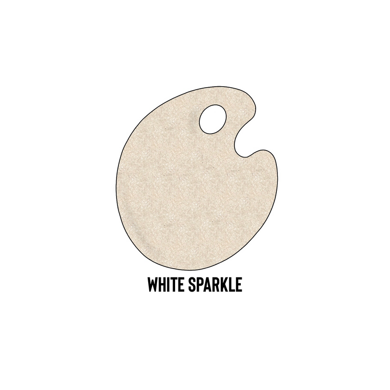 White Sparkle  - Colors for Earth Glass Enamel Paint