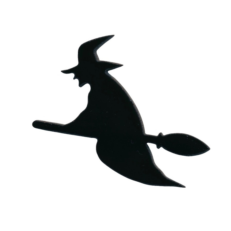 COE96 Fusible Precut Glass Flying Witch