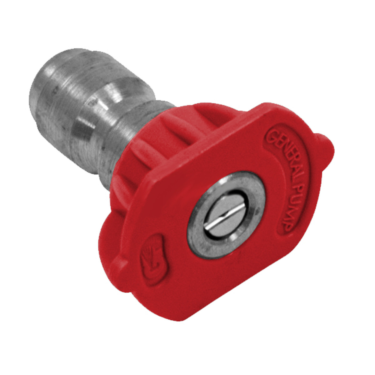 1/4″ General Pump Red Quick Coupler Nozzle 0° (12 Count)