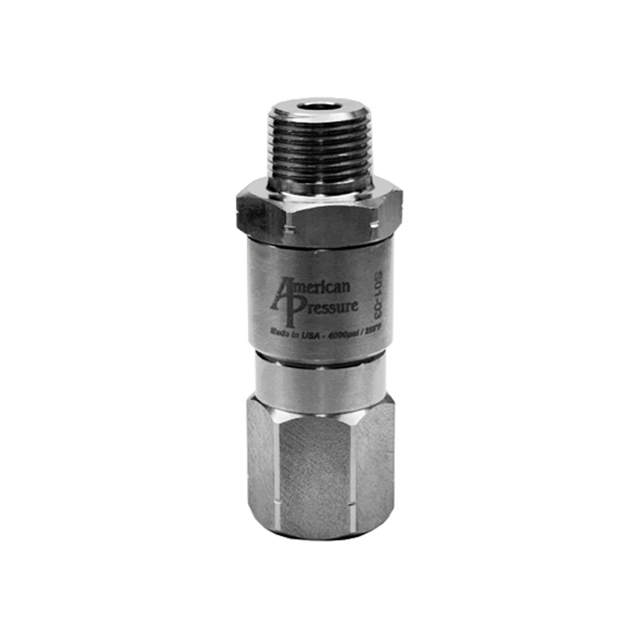 Stainless Steel High Pressure Live Swivel - 3/8″ American Pressure