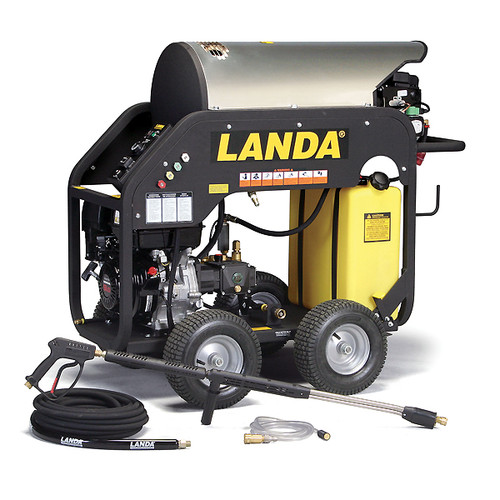 Landa Oil Fired Hot Water Pressure Washer MHC4-30324E Keyed Electric Start